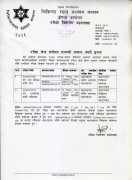 Reschedule exam center B.pharmacy, BPH and B.Sc. MLT 1st year  in kathmandu valley 2078